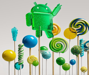 اندروید ۵ گوگل آب نبات چوبی (Lollipop) نام گرفت