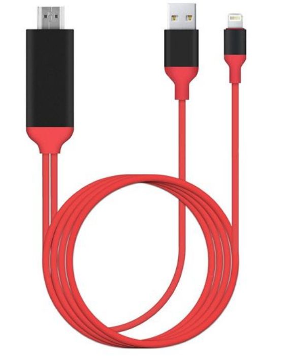 تصویر  کابل تبدیل Lightning به HDMI جهت اتصال محصولات اپل به تلویزیون - 2 متر