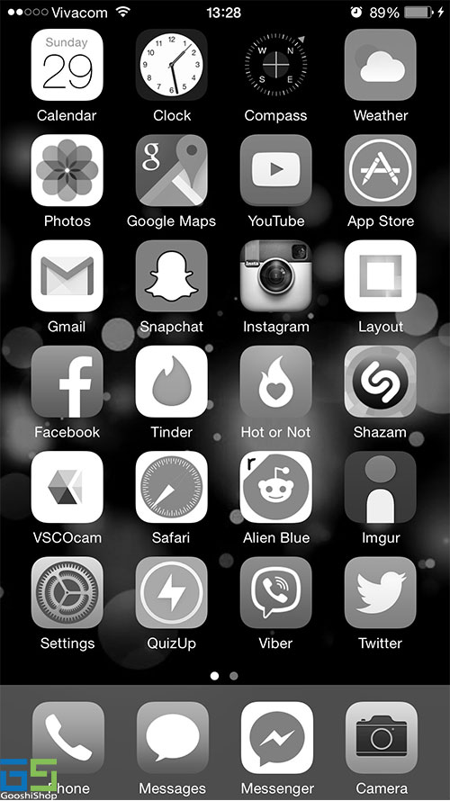 greyscale in ios8