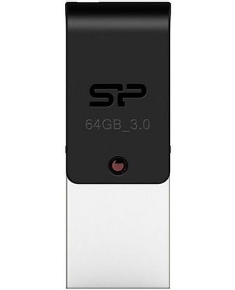 تصویر  فلش مموری OTG USB سیلیکون پاور مدل موبایل ایکس 31 - 64 گیگابایت