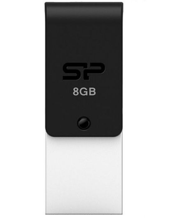 تصویر  فلش مموری OTG USB سیلیکون پاور مدل ایکس 21 - 8 گیگابایت