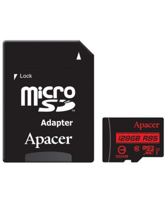 تصویر  کارت حافظه اپیسر میکرو اس دی اچ سی 128 گیگابایت کلاس 10 مدل آر 85 با سرعت 85 مگابایت در ثانیه به همراه آداپتور تبدیل