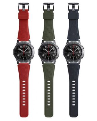 تصویر  بند سیلیکونی رنگی ساعت هوشمند سامسونگ گیر اس 3 فرانتیر و کلاسیک