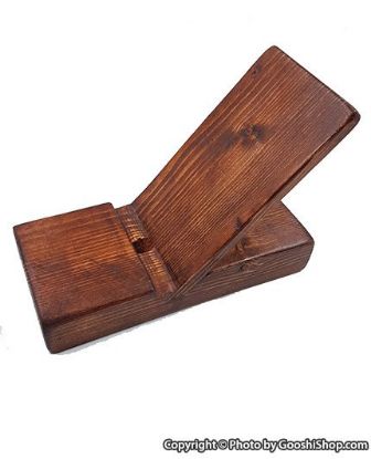 تصویر  پایه دست ساز چوبی نگهدارنده گوشی مدل اس ام 10