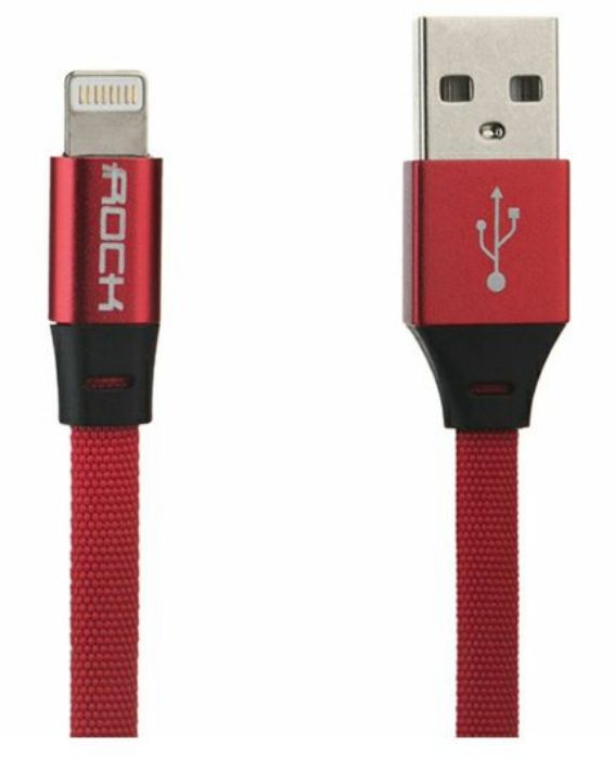 تصویر  کابل شارژ و انتقال اطلاعات USB 2.0 به لایتنینگ راک