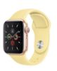 تصویر  ساعت هوشمند اپل واچ نسل پنجم 40 میلی‌‌متری طلایی آلومنیومی با بند اسپورت زرد جی پی اس