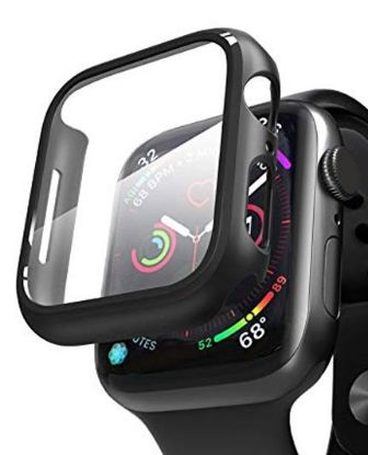 تصویر  محافظ شیشه ای صفحه نمایش و بدنه ساعت هوشمند اپل واچ نسل پنجم 44 میلی‌متری