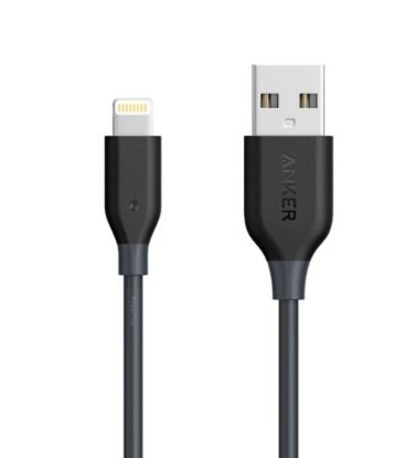 تصویر  کابل شارژ USB به لایتنینگ انکر 0.9 متر مدل A8012